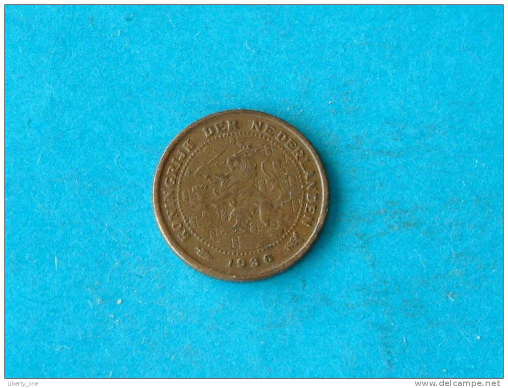 1936 - 1/2 CENT / KM 138 ( For Grade, Please See Photo ) ! - 0.5 Cent