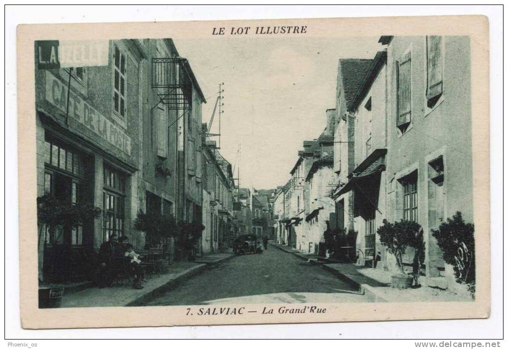 FRANCE - SALVIAC, Street Scene, Caffe De La Poste, Old Postcard - Salviac