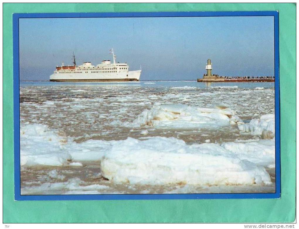 EISGANG VOR WARNEMUNDE - Rostock