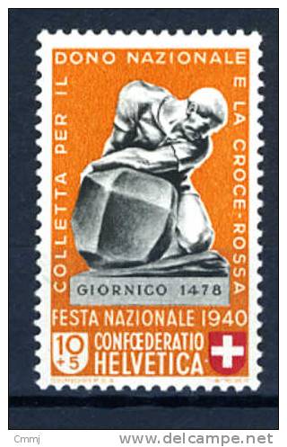 1940 - SVIZZERA - HELVETIA -  Mi Nr. 365 - MLH - (C0703...) - Neufs