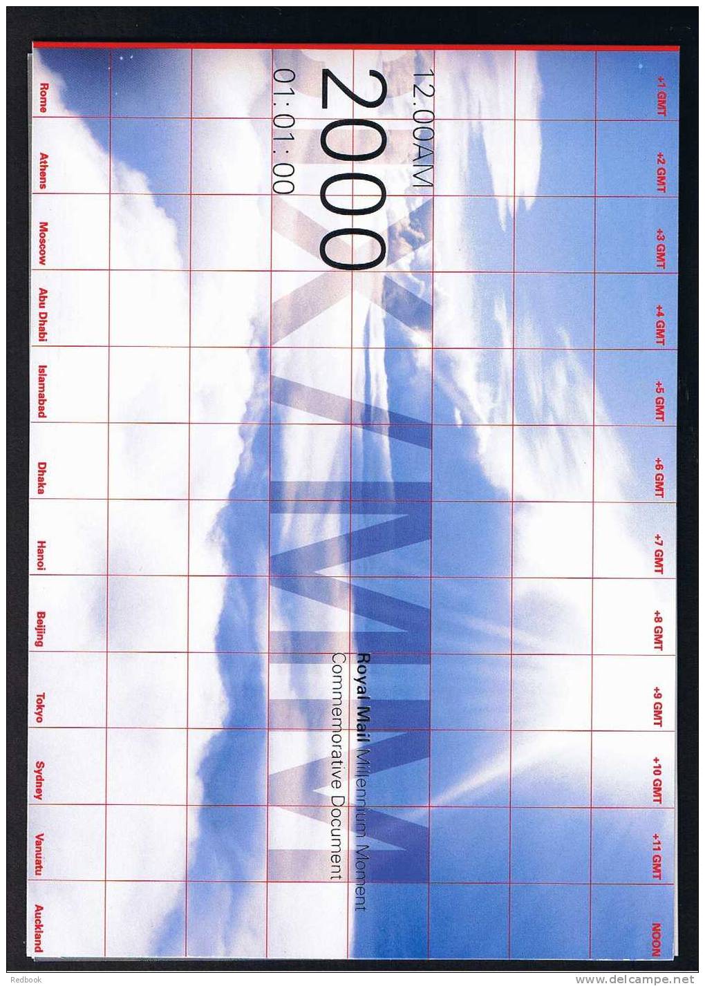 RB 681 - GB 2000 Limited Edition Special Presentation Pack - Millennium Moment Timekeepers Miniature Sheet Used - Ganze Bögen & Platten