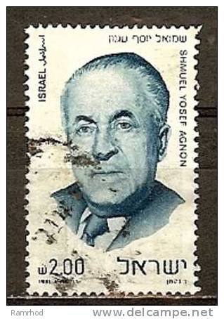 ISRAEL 1981 Historical Personalities - 2s Shmuel Yosef Agnon FU - Usados (sin Tab)