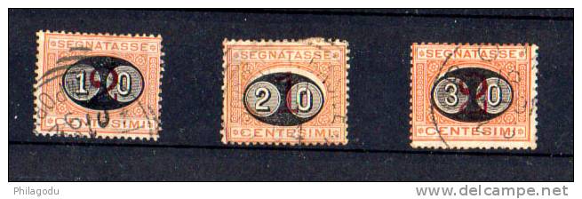 Italie 1890-91, Timbre Taxe, 22 / 24  Ø, Cote 57 €, - Portomarken