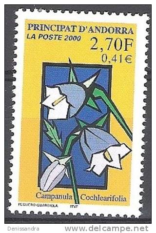 Andorre Français 2000 Yvert 530 Neuf ** Cote (2015) 1.90 Euro Campanule - Unused Stamps