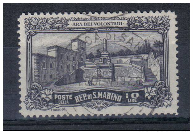 S35 - SAN MARINO , Ara Dei Volontari Sassone N. 136  Usato - Oblitérés