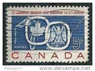 Kanada  1959  St. Lorenz-Seeweg   Mi-Nr.334  Gestempelt / Used - Used Stamps