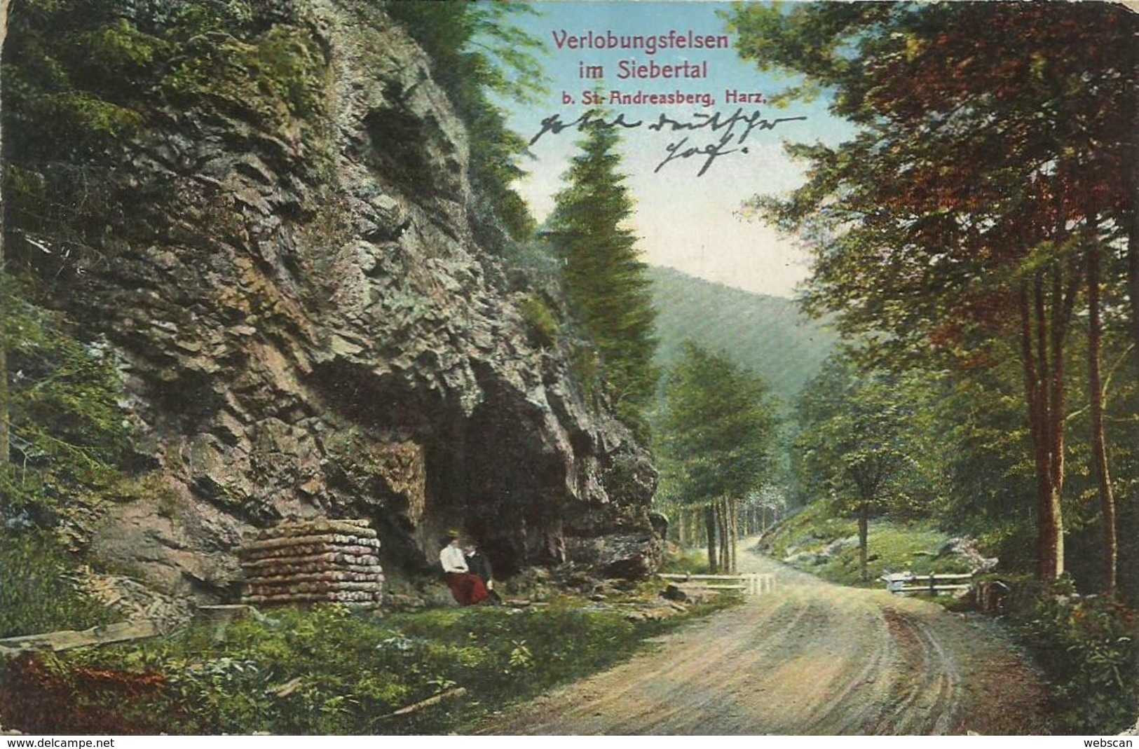 AK St. Andreasberg Verlobungsfelsen Color 1912 #05 - St. Andreasberg