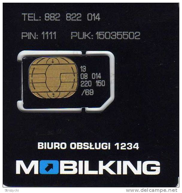 Poland - GSM SIM Card -Mobilking - Polen
