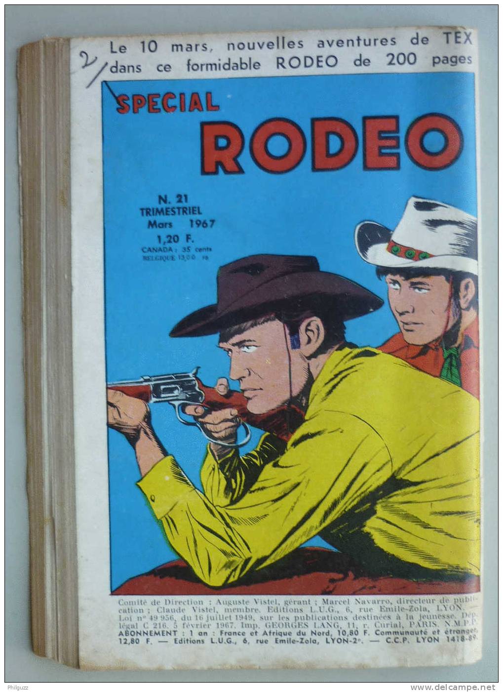 RODEO N° 186 LUG MIKI LE RANGER - TEX WILLER - Rodeo