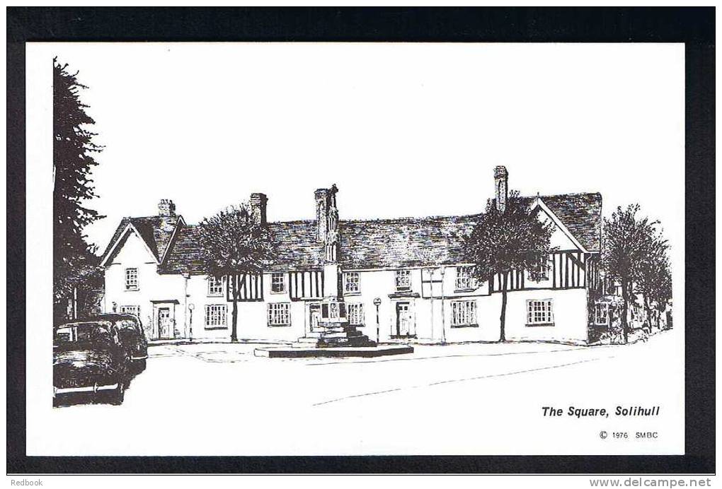 RB 682 - 4 Postcards Mill Lane - Warwick Road - The Square Old Solihull & Packwood House Warwickshire - Warwick