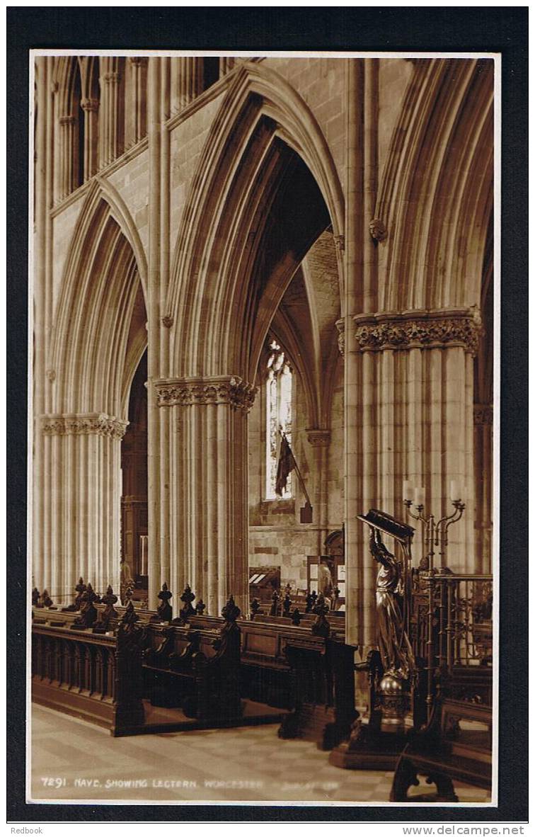 RB 682 - Judges Real Photo Postcard Nave Showing Lectern Worcester Cathedral - Sonstige & Ohne Zuordnung