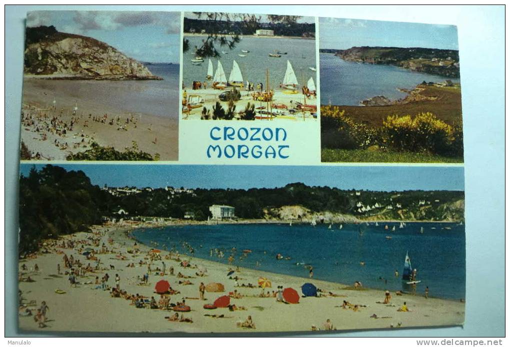 D 29 - Crozon Morgat - La Plage Du Portzic, La Grande Plazge Et L'anse De Postolonnec - Crozon