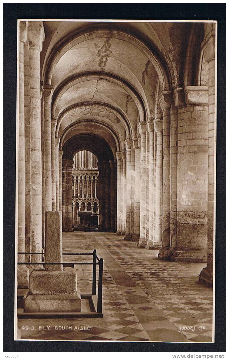 RB 682 - Judges Real Photo Postcard South Aisle Ely Cathedral Cambridgeshire - Ely