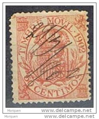 Lote 6 Timbre Movil 1895-1903,  Fiscal Postal * - Postage-Revenue Stamps