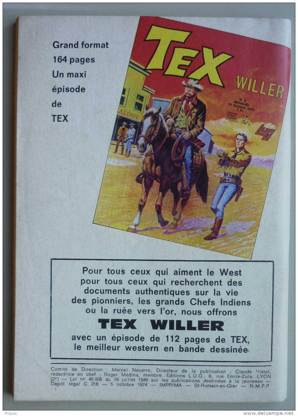 RODEO N° 278 LUG MIKI LE RANGER - TEX WILLER - Rodeo