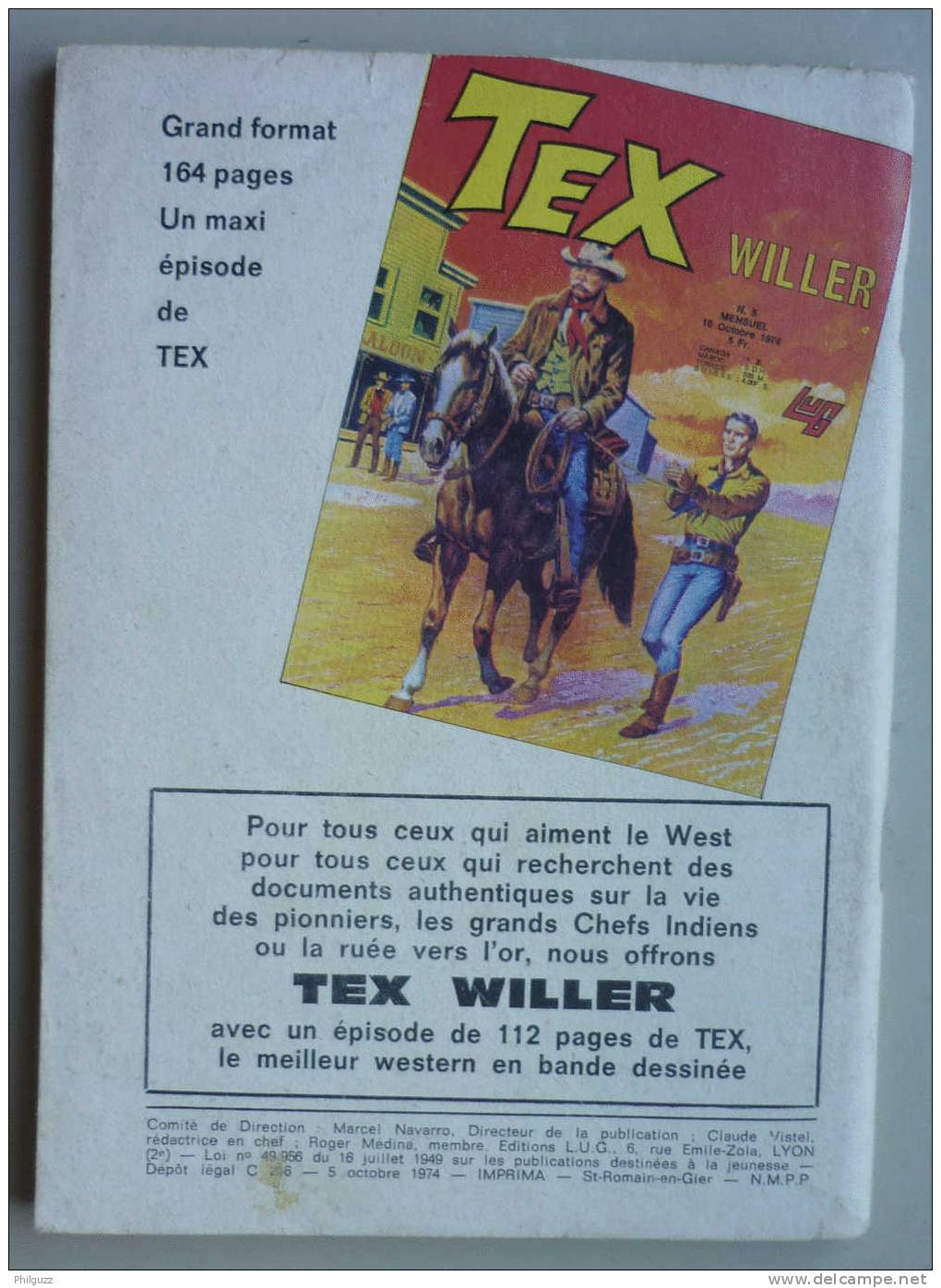 RODEO N° 278 (3) LUG MIKI LE RANGER - TEX WILLER - Rodeo