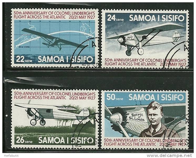 Samoa         "Airplanes"      Set    SC# 450-53 Cancelled - Samoa (Staat)