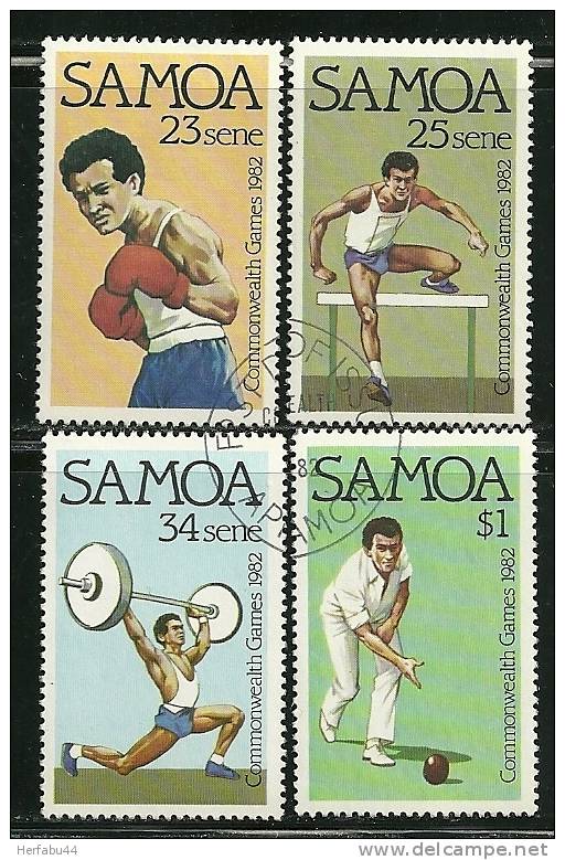 Samoa      "Commonwealth Games"     Set    SC#  579-82 Cancelled - Samoa (Staat)
