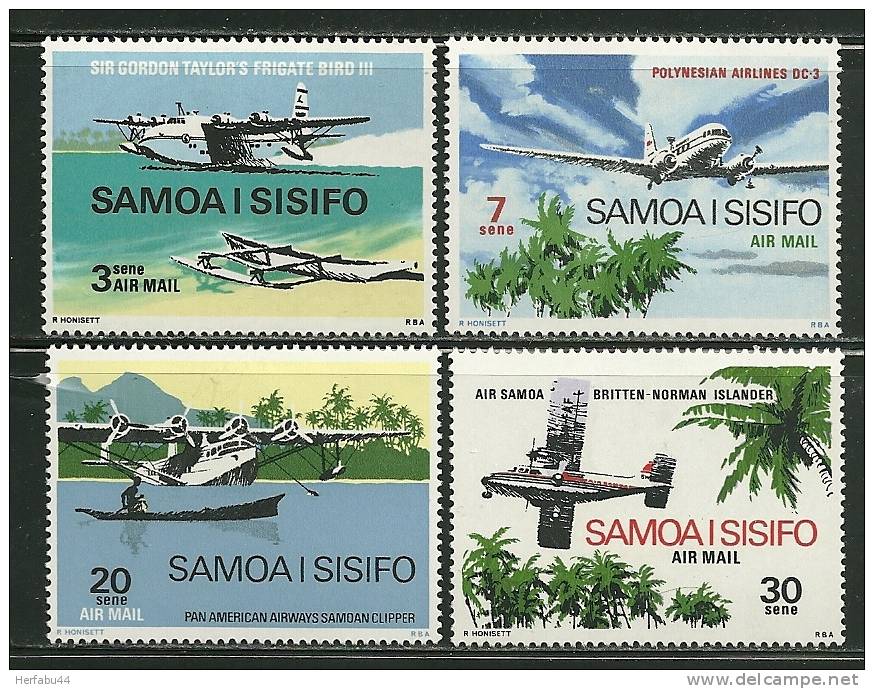 Samoa     "Airplanes "   Set    SC#  C3-6  Mint - Samoa (Staat)