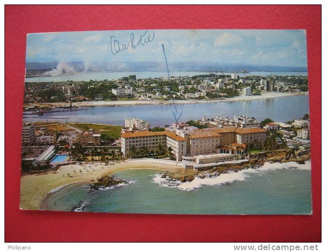 San Juan Puerto Rico  The Condado Beach Hotel  1960 Cancel --====(ref137) - Puerto Rico