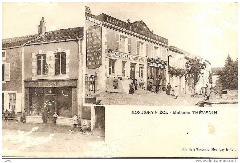 D52 - MONTIGNY LE ROI - MAISONS THEVENIN (MULTIVUES) En L´état Carte Abîmée Voir Scan - Montigny Le Roi