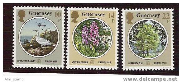 1986 Guernsey .  Yv 359-1  Mi. 358-0 ** MNH Europa - 1986