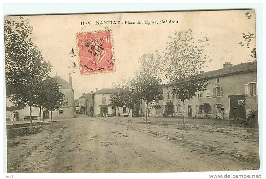 Dép 87 -  Nantiat - Place De L´église Côté Droit  - état - Nantiat