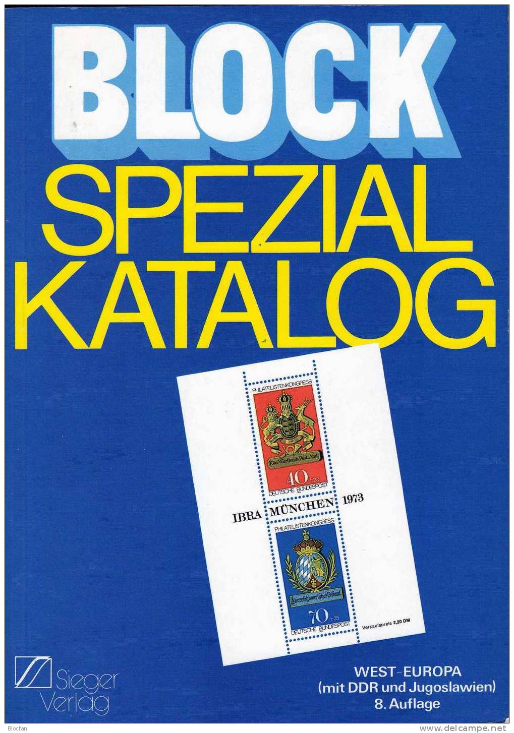 Block Katalog 1985 West-Europa Antiquarisch 12€ Andorra Belgica Eire Espana France Germany Greece Malta Monaco Türkei UK - Temáticas