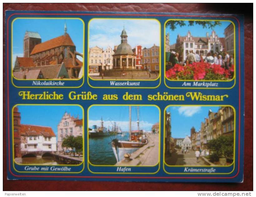 Wismar - Mehrbildkarte "Herzliche Grüße Aus Dem Schönen Wismar" - Wismar