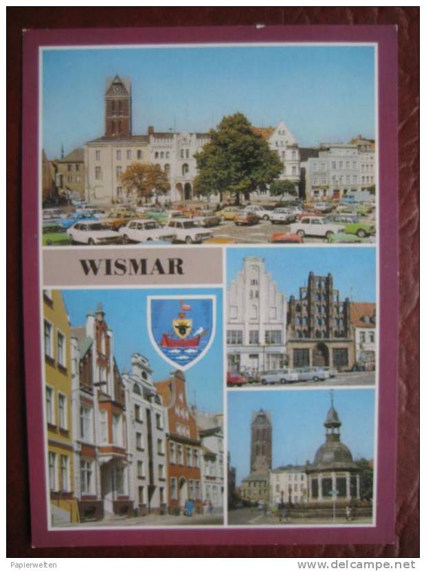 Wismar - Mehrbildkarte / Trabant - Wismar