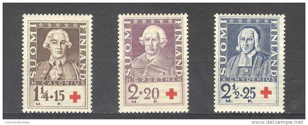 (S0981) FINLAND, 1935 (Finnish Red Cross). Complete Set. Mi ## 188-190. MNH** - Unused Stamps