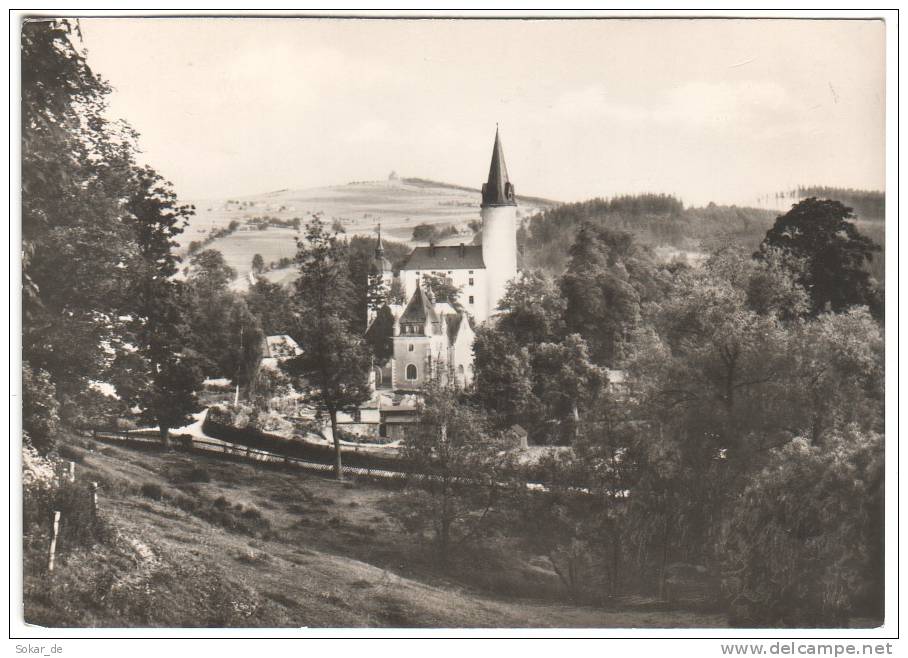 AK Neuhausen Erzgebirge Mittelsachsen, Schloß Purschenstein, Sachsen - Neuhausen (Erzgeb.)