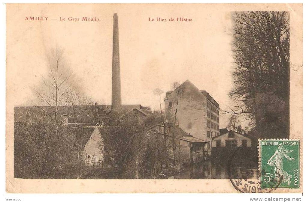 AMILLY.  Le Gros Moulin.  Le Biez De L'Usine - Amilly