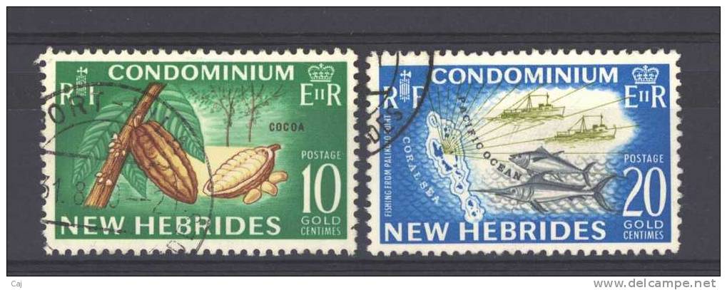 Nouvelles Hébrides  :  Yv  215-16   (o) - Used Stamps