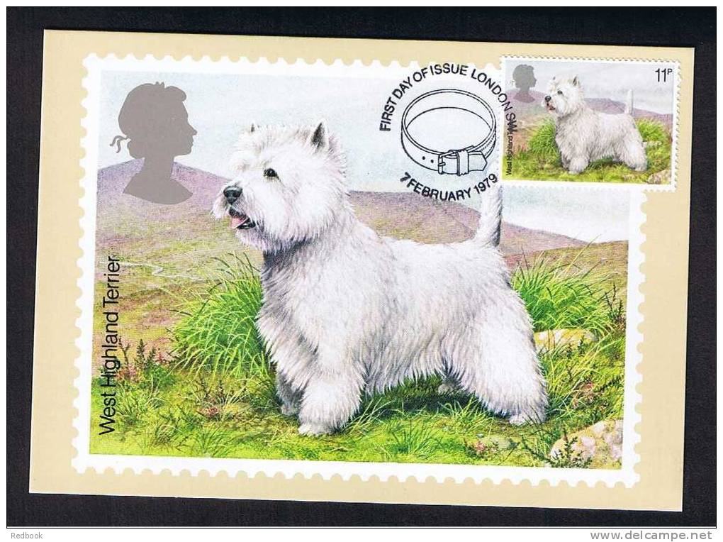 RB 682 - GB 1979 - PHQ Maximum Cards Set Of 4 First Day Issue - Dogs - Animal Theme - Carte PHQ