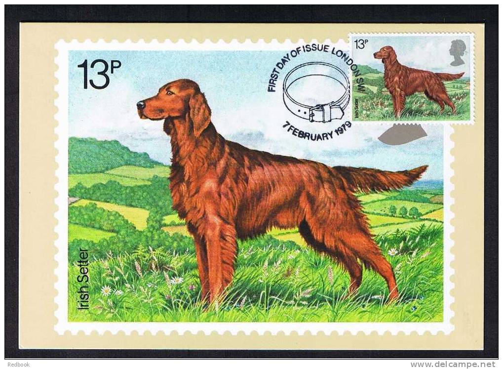 RB 682 - GB 1979 - PHQ Maximum Cards Set Of 4 First Day Issue - Dogs - Animal Theme - Cartes PHQ