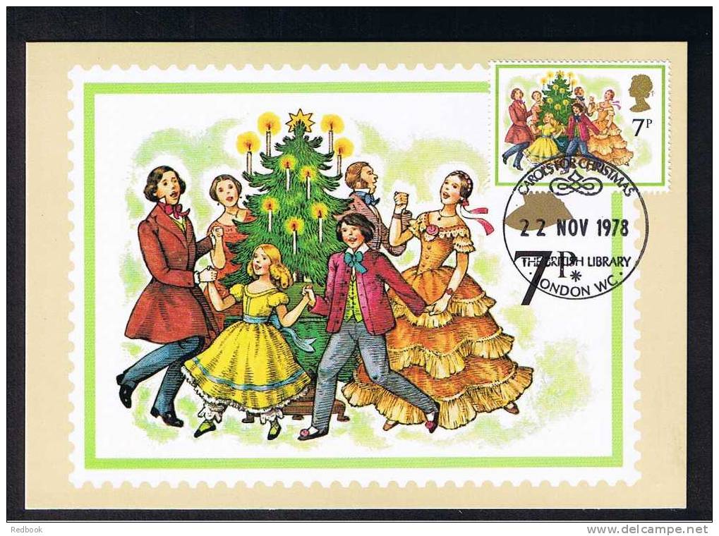 RB 682 - GB 1978 - PHQ Maximum Cards Set Of 4 First Day Issue - Christmas - Religion Theme - Carte PHQ