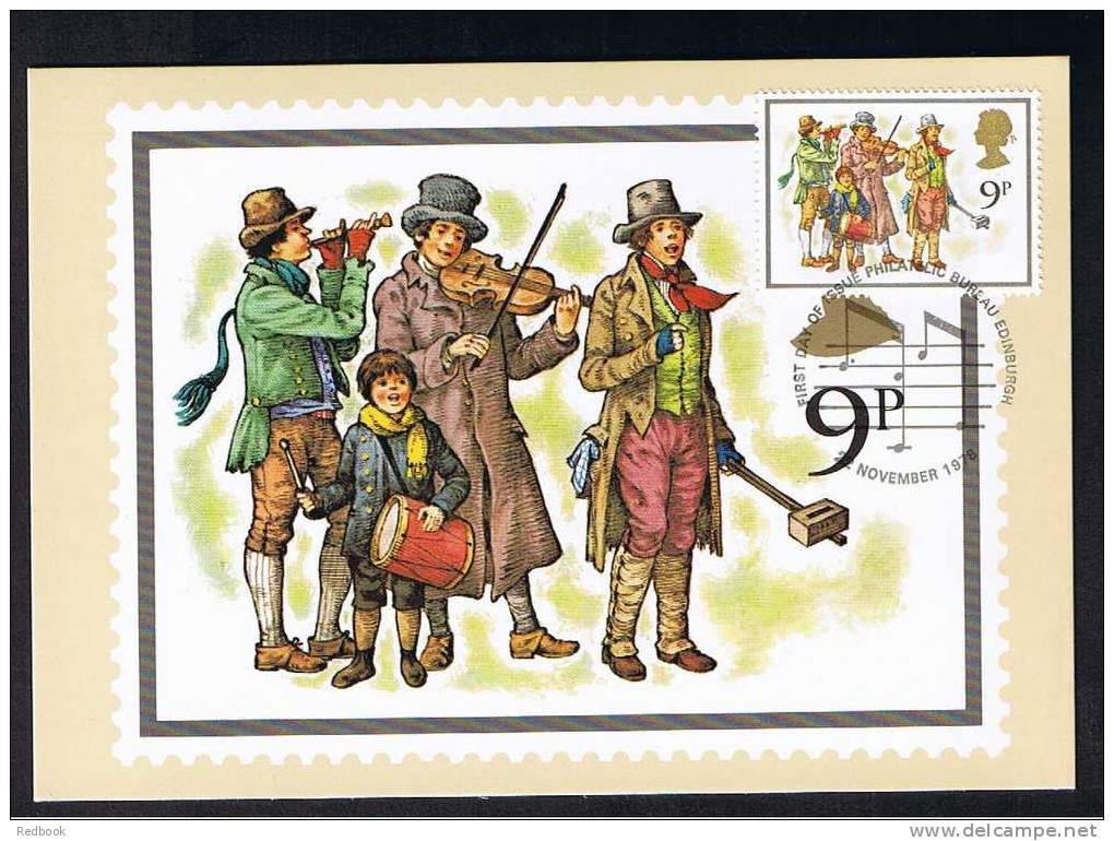 RB 682 - GB 1978 - PHQ Maximum Cards Set Of 4 First Day Issue - Christmas - Religion Theme - PHQ-Cards