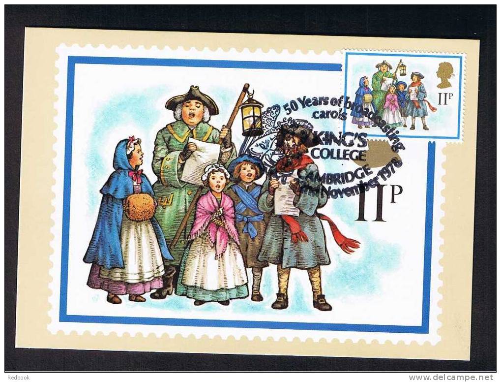 RB 682 - GB 1978 - PHQ Maximum Cards Set Of 4 First Day Issue - Christmas - Religion Theme - PHQ Karten