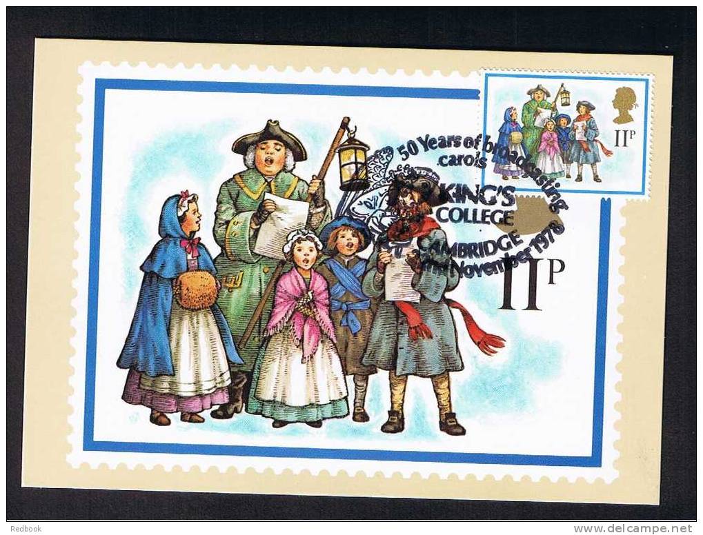 RB 682 - GB 1978 - PHQ Maximum Cards Set Of 4 First Day Issue - Christmas - Religion Theme - Cartes PHQ