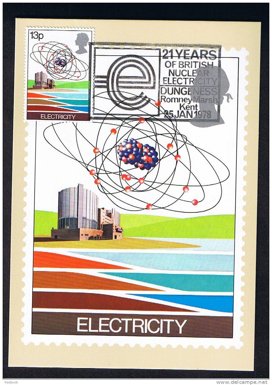 RB 682 - GB 1978 - PHQ Maximum Card First Day Issue - Electricity Power Theme - Cartes PHQ