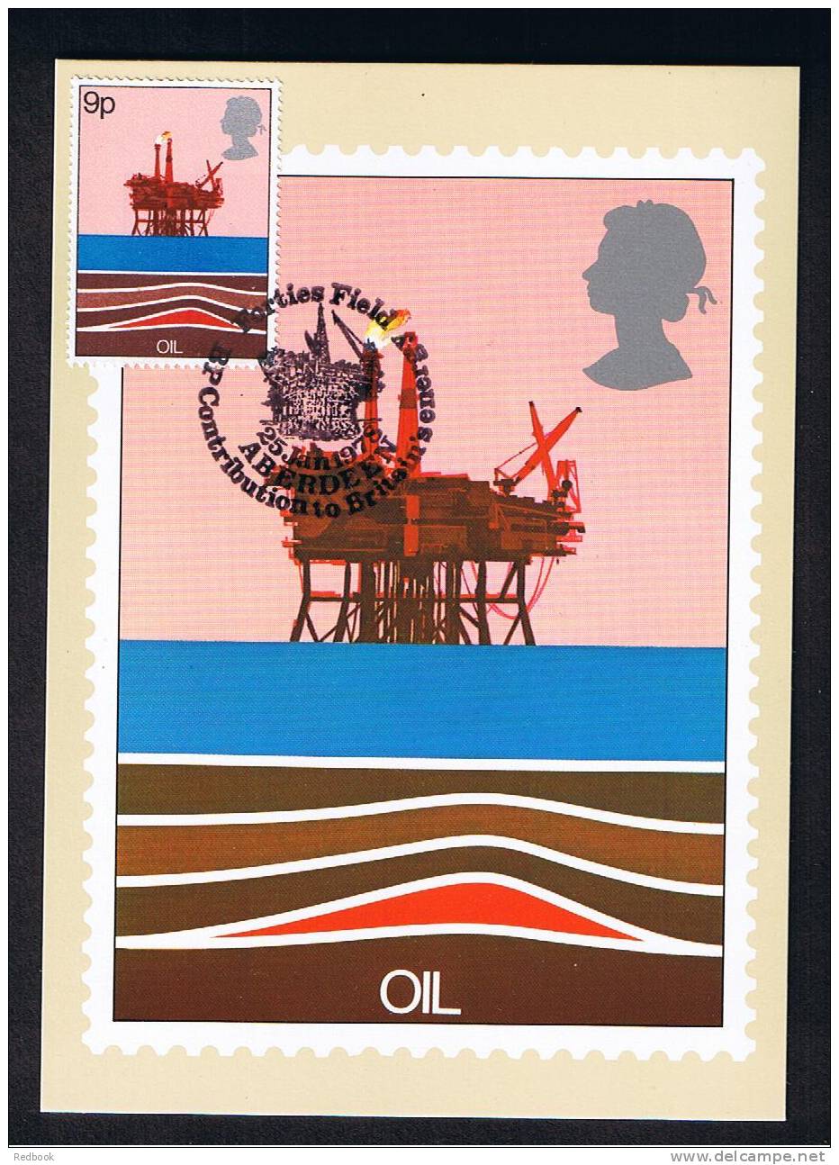 RB 682 - GB 1978 - PHQ Maximum Card First Day Issue - Oil Power Theme - Carte PHQ