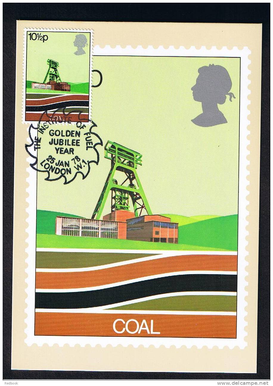 RB 682 - GB 1978 - PHQ Maximum Card First Day Issue - Coal Power Theme - Tarjetas PHQ