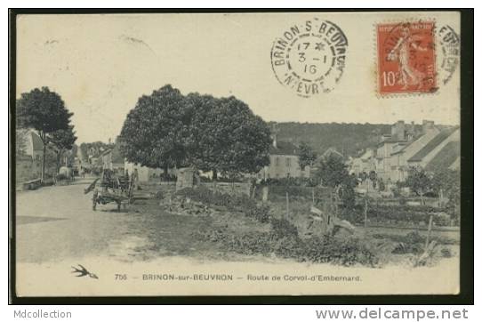 58 BRINON SUR BEUVRON / Route De Corvol D'Embernard / - Brinon Sur Beuvron