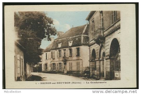 58 BRINON SUR BEUVRON / La Gendarmerie / CARTE COULEUR - Brinon Sur Beuvron