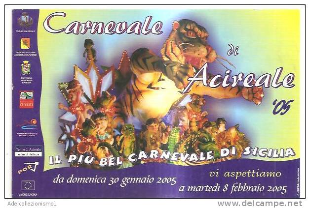 53709)cartolina Illustratoria Carnevale Di Acireale - Acireale