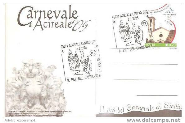 53709)cartolina Illustratoria Carnevale Di Acireale - Acireale