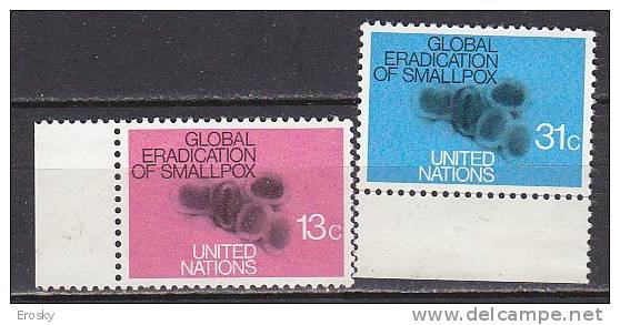 H0225 - UNO ONU NEW YORK N°286/87 ** OMS WHO - Neufs