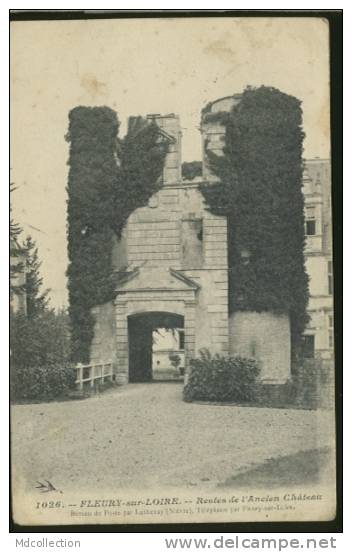 58 FLEURY SUR LOIRE / Restes De L'ancien Château / - Autres & Non Classés