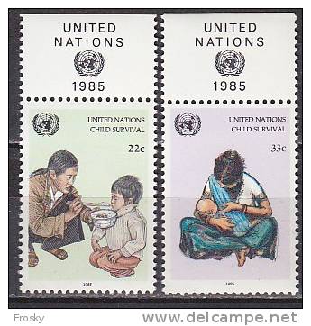 PGL - UNO ONU NEW YORK N°456/57 ** AVEC TAB - Unused Stamps